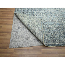 Load image into Gallery viewer, 9&#39;x12&#39;1&quot; Stone Blue, Pre Historic 14th Century Influence, Mamluk Design, Natural Dyes, Hand Knotted, Pure Wool, Oriental Rug FWR459336