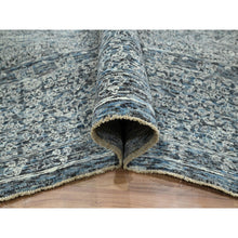 Load image into Gallery viewer, 9&#39;x12&#39;1&quot; Stone Blue, Pre Historic 14th Century Influence, Mamluk Design, Natural Dyes, Hand Knotted, Pure Wool, Oriental Rug FWR459336