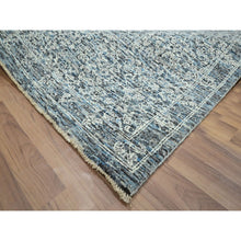 Load image into Gallery viewer, 9&#39;x12&#39;1&quot; Stone Blue, Pre Historic 14th Century Influence, Mamluk Design, Natural Dyes, Hand Knotted, Pure Wool, Oriental Rug FWR459336