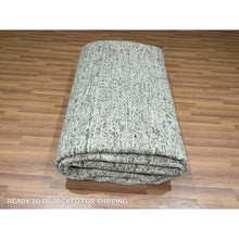 Load image into Gallery viewer, 9&#39;x12&#39;1&quot; Stone Blue, Pre Historic 14th Century Influence, Mamluk Design, Natural Dyes, Hand Knotted, Pure Wool, Oriental Rug FWR459336