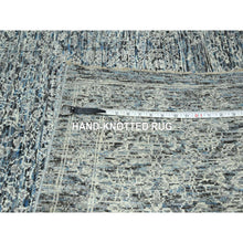 Load image into Gallery viewer, 9&#39;x12&#39;1&quot; Stone Blue, Pre Historic 14th Century Influence, Mamluk Design, Natural Dyes, Hand Knotted, Pure Wool, Oriental Rug FWR459336