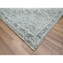 Load image into Gallery viewer, 9&#39;2&quot;x12&#39; Dove Gray, Pre Historic 14th Century Influence, Mamluk Design, Natural Dyes, Hand Knotted, 100% Wool, Oriental Rug FWR459342
