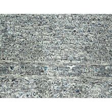 Load image into Gallery viewer, 9&#39;2&quot;x12&#39; Dove Gray, Pre Historic 14th Century Influence, Mamluk Design, Natural Dyes, Hand Knotted, 100% Wool, Oriental Rug FWR459342