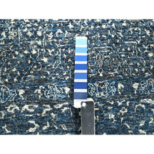Load image into Gallery viewer, 9&#39;x12&#39; Aegean Blue, Pre Historic 14th Century Influence, Mamluk Design, Natural Dyes, Hand Knotted, Pure Wool, Oriental Rug FWR459348