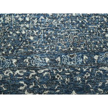 Load image into Gallery viewer, 9&#39;x12&#39; Aegean Blue, Pre Historic 14th Century Influence, Mamluk Design, Natural Dyes, Hand Knotted, Pure Wool, Oriental Rug FWR459348