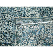 Load image into Gallery viewer, 8&#39;x10&#39;1&quot; Turkish Blue, Pre Historic 14th Century Influence, Mamluk Design, Natural Dyes, Hand Knotted, Pure Wool, Oriental Rug FWR459354