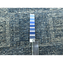 Load image into Gallery viewer, 8&#39;x10&#39;1&quot; Aegean Blue, Garden Design, Tone On Tone, Hand Knotted, Pure Wool, Oriental Rug FWR459360