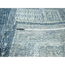 Load image into Gallery viewer, 8&#39;x10&#39;1&quot; Aegean Blue, Garden Design, Tone On Tone, Hand Knotted, Pure Wool, Oriental Rug FWR459360