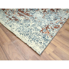 Load image into Gallery viewer, 8&#39;x10&#39; Rust Red, Erased Rosettes Design, Tone On Tone, Hand Knotted, 100% Wool, Dense Weave, Oriental Rug FWR459384