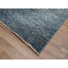 Load image into Gallery viewer, 8&#39;x10&#39;1&quot; Aegean Blue, Kohinoor Herat Pattern, Small Geometric Repetitive Diamond Design, Soft Wool, Tone On Tone, Hand Knotted, Oriental Rug FWR459402