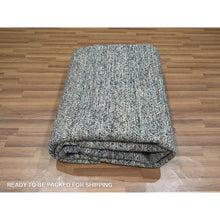 Load image into Gallery viewer, 8&#39;x10&#39;1&quot; Aegean Blue, Kohinoor Herat Pattern, Small Geometric Repetitive Diamond Design, Soft Wool, Tone On Tone, Hand Knotted, Oriental Rug FWR459402