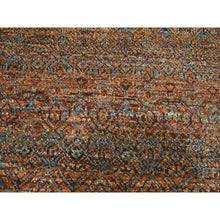 Load image into Gallery viewer, 9&#39;x12&#39; Rust Red, Tone On Tone, Kohinoor Herat Pattern, Small Geometric Repetitive Diamond Design, Hand Knotted, Soft Wool, Oriental Rug FWR459468