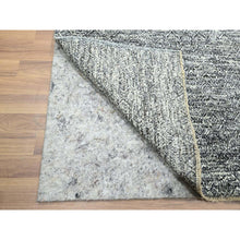 Load image into Gallery viewer, 2&#39;7&quot;x9&#39;10&quot; Sonic Gray, Kohinoor Herat Pattern, Small Geometric Repetitive Diamond Design, Hand Knotted, Soft Wool, Tone On Tone, Runner, Oriental Rug FWR459474