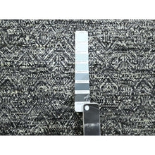 Load image into Gallery viewer, 2&#39;7&quot;x9&#39;10&quot; Sonic Gray, Kohinoor Herat Pattern, Small Geometric Repetitive Diamond Design, Hand Knotted, Soft Wool, Tone On Tone, Runner, Oriental Rug FWR459474