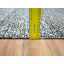 Load image into Gallery viewer, 2&#39;7&quot;x9&#39;10&quot; Sonic Gray, Kohinoor Herat Pattern, Small Geometric Repetitive Diamond Design, Hand Knotted, Soft Wool, Tone On Tone, Runner, Oriental Rug FWR459474