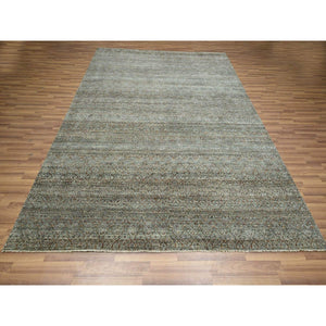 8'x10' Caramel Brown, Kohinoor Herat Pattern, Small Geometric Repetitive Diamond Design, Soft Wool, Tone On Tone, Hand Knotted, Oriental Rug FWR459480