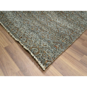 8'x10' Caramel Brown, Kohinoor Herat Pattern, Small Geometric Repetitive Diamond Design, Soft Wool, Tone On Tone, Hand Knotted, Oriental Rug FWR459480