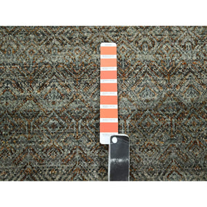 8'x10' Caramel Brown, Kohinoor Herat Pattern, Small Geometric Repetitive Diamond Design, Soft Wool, Tone On Tone, Hand Knotted, Oriental Rug FWR459480