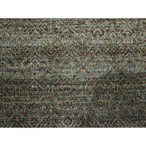 8'x10' Caramel Brown, Kohinoor Herat Pattern, Small Geometric Repetitive Diamond Design, Soft Wool, Tone On Tone, Hand Knotted, Oriental Rug FWR459480