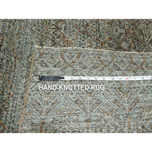 Load image into Gallery viewer, 8&#39;x10&#39; Caramel Brown, Kohinoor Herat Pattern, Small Geometric Repetitive Diamond Design, Soft Wool, Tone On Tone, Hand Knotted, Oriental Rug FWR459480