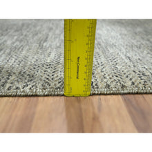 Load image into Gallery viewer, 2&#39;x3&#39; Beige, Modern Grass Design, Tone On Tone, Hand Knotted, Undyed Natural Wool, Mat, Sample, Oriental Rug FWR459486