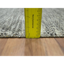 Load image into Gallery viewer, 2&#39;x3&#39; Beige, Modern Grass Design, Hand Knotted, Tone On Tone, Undyed Natural Wool, Mat, Sample, Oriental Rug FWR459492