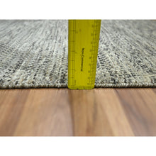 Load image into Gallery viewer, 2&#39;x3&#39; Beige, Undyed Natural Wool, Modern Grass Design, Tone On Tone, Hand Knotted, Mat, Sample, Oriental Rug FWR459498