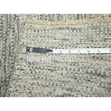 Load image into Gallery viewer, 2&#39;x3&#39; Beige, Undyed Natural Wool, Modern Grass Design, Tone On Tone, Hand Knotted, Mat, Sample, Oriental Rug FWR459498