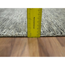 Load image into Gallery viewer, 2&#39;x3&#39; Beige, Hand Knotted, Modern Grass Design, Tone On Tone, Undyed Natural Wool, Mat, Sample, Oriental Rug FWR459510