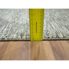 Load image into Gallery viewer, 2&#39;x3&#39; Beige, Modern Grass Design, Tone On Tone, Hand Knotted, Undyed Natural Wool, Mat, Sample, Oriental Rug FWR459516