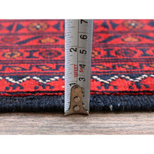 Load image into Gallery viewer, 9&#39;10&quot;x12&#39;9&quot; Scarlet Red, Afghan Khamyab With Geometric Pattern, Hand Knotted, Soft And Velvety Wool, Vegetable Dyes, Oriental Rug FWR4590