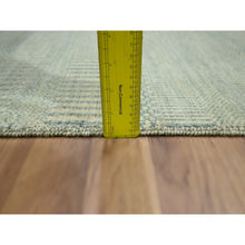 Load image into Gallery viewer, 2&#39;x3&#39; Beige-gray, Hand Knotted, Modern Grass Design, Wool With Touch Of Silk, Tone On Tone, Lush And Plush, Mat, Sample, Oriental Rug FWR459876