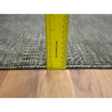 Load image into Gallery viewer, 2&#39;x3&#39; Cedar Brown, Modern Grass Design, Hand Knotted, Wool With Touch Of Silk, Tone On Tone, Lush And Plush, Mat, Sample, Oriental Rug FWR459924
