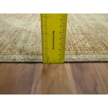 Load image into Gallery viewer, 2&#39;x3&#39; Beige, Garden Design, Tone On Tone, Hand Knotted, Pure Wool, Sample, Mat, Oriental Rug FWR460050