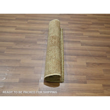Load image into Gallery viewer, 2&#39;x3&#39; Beige, Garden Design, Tone On Tone, Hand Knotted, Pure Wool, Sample, Mat, Oriental Rug FWR460050