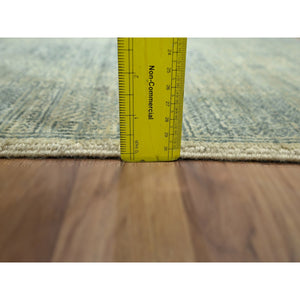2'x3' Beige-gray, Garden Design, Tone On Tone, Hand Knotted, Pure Wool, Sample, Mat, Oriental Rug FWR460080