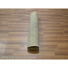 Load image into Gallery viewer, 2&#39;x3&#39; Beige-gray, Garden Design, Tone On Tone, Hand Knotted, Pure Wool, Sample, Mat, Oriental Rug FWR460080