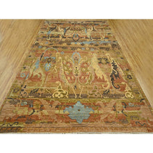 Load image into Gallery viewer, 9&#39;x12&#39;4&quot; Rust Red With Brown, Persian Bijar Garus Inspired Design With Distinct Abrash, 100% Wool, Hand Knotted, Vegetable Dyes, Oriental Rug FWR460104