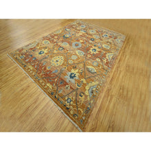Load image into Gallery viewer, 8&#39;9&quot;x12&#39; Rust Red, Persian Inspired Design With Distinct Abrash, 100% Wool, Vegetable Dyes, Hand Knotted, Oriental Rug FWR460110