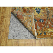Load image into Gallery viewer, 8&#39;9&quot;x12&#39; Rust Red, Persian Inspired Design With Distinct Abrash, 100% Wool, Vegetable Dyes, Hand Knotted, Oriental Rug FWR460110