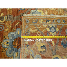 Load image into Gallery viewer, 8&#39;9&quot;x12&#39; Rust Red, Persian Inspired Design With Distinct Abrash, 100% Wool, Vegetable Dyes, Hand Knotted, Oriental Rug FWR460110
