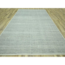 Load image into Gallery viewer, 10&#39;x13&#39;9&quot; Mirage Gray, Oxidized And Distressed Grass Design With Exposed Warps, 100% Wool, Hand Knotted, Oriental Rug FWR460128