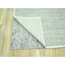 Load image into Gallery viewer, 10&#39;x13&#39;9&quot; Mirage Gray, Oxidized And Distressed Grass Design With Exposed Warps, 100% Wool, Hand Knotted, Oriental Rug FWR460128