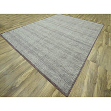Load image into Gallery viewer, 11&#39;10&quot;x14&#39;10&quot; Wine Red With Ivory, Distressed And Oxidized Grass Design With Exposed Warps, Organic Wool, Hand Knotted, Xl, Oversized, Oriental Rug FWR460146