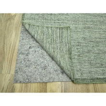Load image into Gallery viewer, 11&#39;10&quot;x14&#39;9&quot; Basil Green, Natural Wool, Oxidized And Distressed Grass Design With Exposed Warps, Hand Knotted Xl, Oversized, Oriental Rug FWR460152