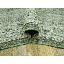 Load image into Gallery viewer, 11&#39;10&quot;x14&#39;9&quot; Basil Green, Natural Wool, Oxidized And Distressed Grass Design With Exposed Warps, Hand Knotted Xl, Oversized, Oriental Rug FWR460152