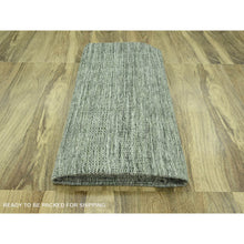 Load image into Gallery viewer, 11&#39;10&quot;x14&#39;9&quot; Basil Green, Natural Wool, Oxidized And Distressed Grass Design With Exposed Warps, Hand Knotted Xl, Oversized, Oriental Rug FWR460152