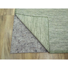 Load image into Gallery viewer, 9&#39;10&quot;x14&#39; Sage Green, Hand Knotted, Oxidized And Distressed Grass Design With Exposed Warps, Natural Wool, Oriental Rug FWR460164