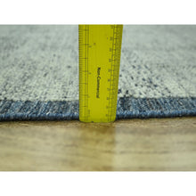 Load image into Gallery viewer, 8&#39;10&quot;x11&#39;10&quot; Astros Navy Blue With Ivory, Hand Knotted, Distressed And Oxidized Grass Design, Organic Wool, Oriental Rug FWR460170