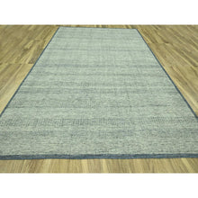 Load image into Gallery viewer, 10&#39;x13&#39;9&quot; Beacon Blue With Ivory, Hand Knotted, 100% Wool, Distressed And Oxidized Grass Design With Exposed Warps, Oriental Rug FWR460182